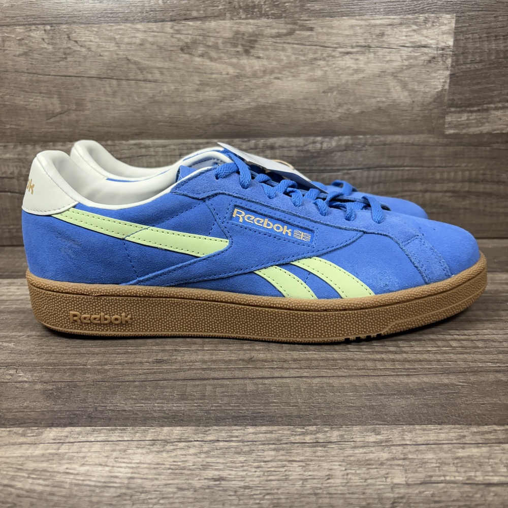 Reebok Club C Grounds UK Blue Green Mens US Size 11.5 10020123 Sneakers NEW